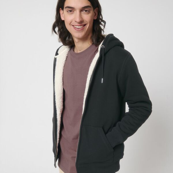 Unisex Hygger sherpa zip-through sweatshirt (STSU956) Thumbnail