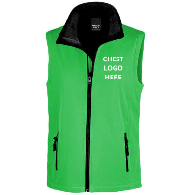 Bandstands men's softshell gilet - chest print only Thumbnail