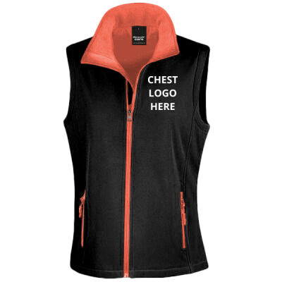 Bandstands women's softshell gilet - chest print only Thumbnail