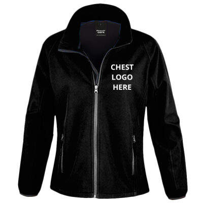 Bandstands women's softshell jacket - chest print only Thumbnail