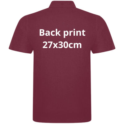 Bandstands men's polo shirt - chest and back print Thumbnail