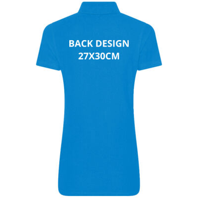Bandstands women's polo shirt - chest and back print Thumbnail