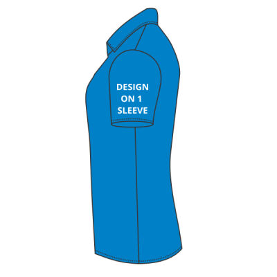 Bandstands women's polo shirt - chest, arm and back print Thumbnail