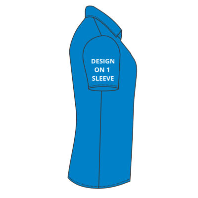 Bandstands women's polo shirt - chest and arm print Thumbnail