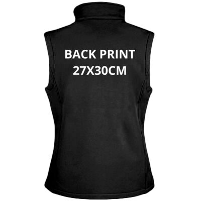 Bandstands women's softshell gilet - chest and back print Thumbnail