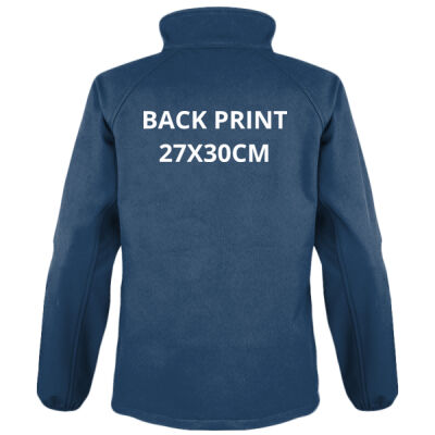 Bandstands men's softshell jacket - chest and back print Thumbnail