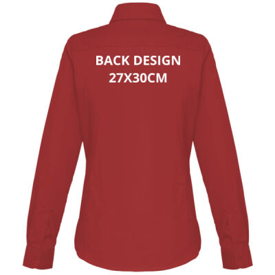 Bandstands women's long sleeve shirt - chest and back print Thumbnail