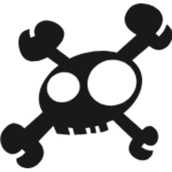 Small round-eyed cute skull Thumbnail