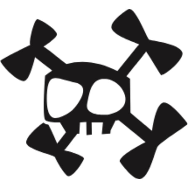 Skewed cute skull Thumbnail