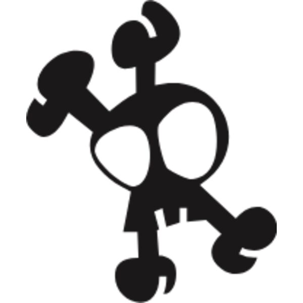 Off kilter cute skull Thumbnail