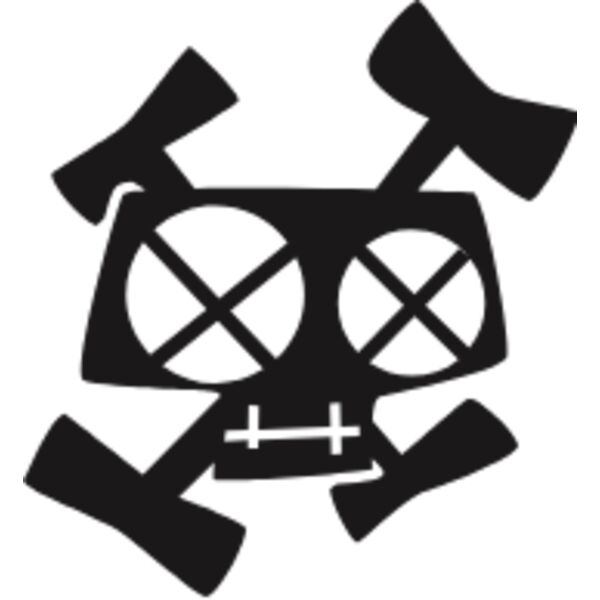 Rectangular cute skull Thumbnail