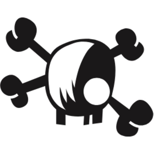 Long fringe cute skull Thumbnail