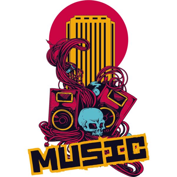 Music with amps and skull Thumbnail