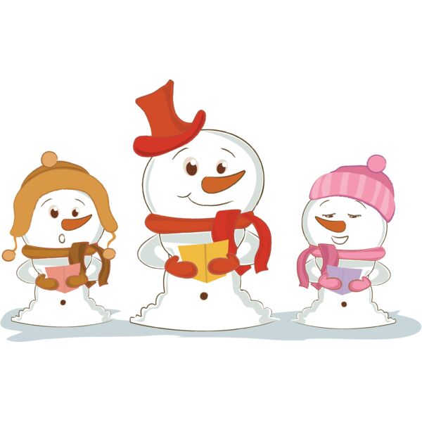 Carol singing snowmen Thumbnail