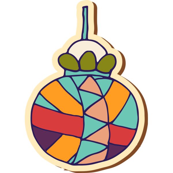 Bauble set 2 stripes Thumbnail