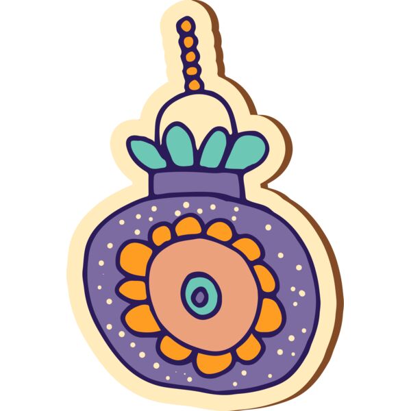 Bauble set 2 flower Thumbnail