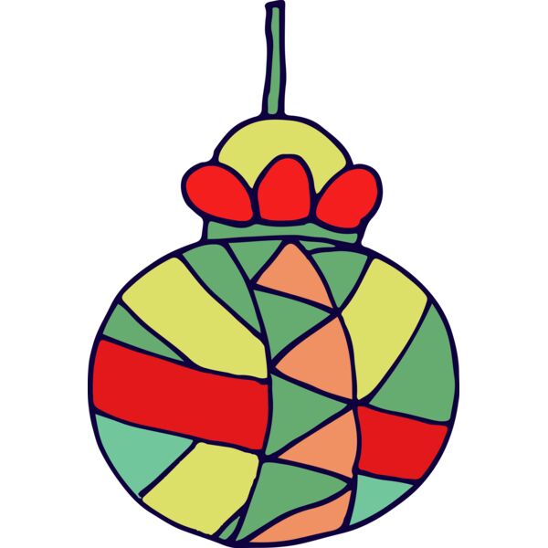 Bauble set 1 stripes Thumbnail