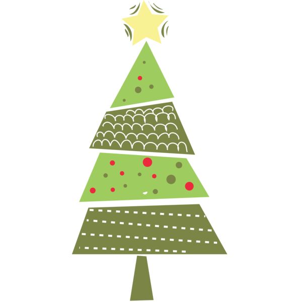 Christmas tree with star graphic Thumbnail
