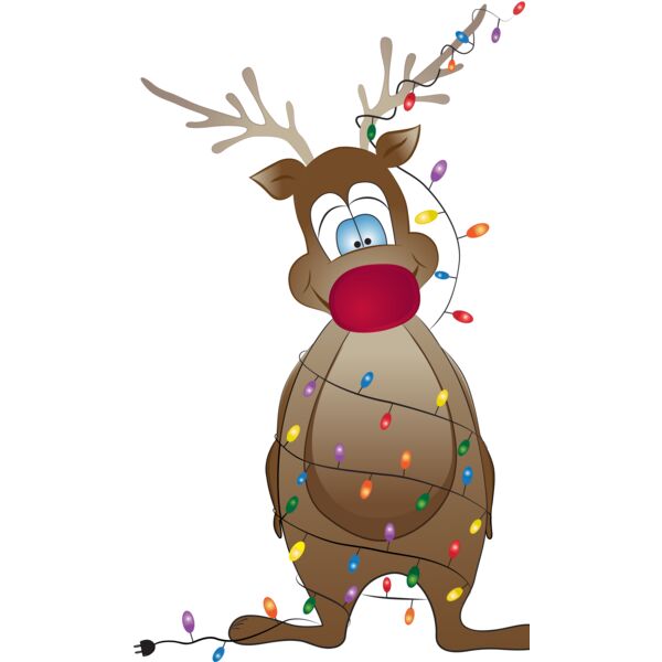 Rudolf tangled in lights Thumbnail