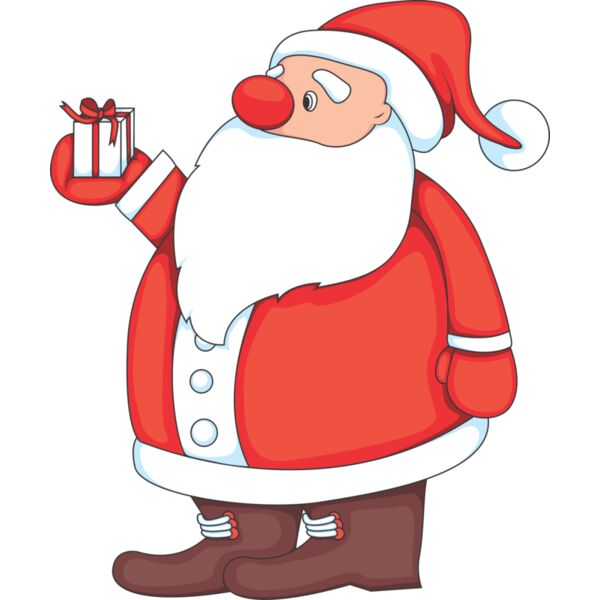 Santa with gift Thumbnail