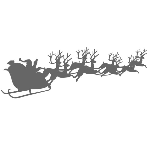 Shadow Santa sleigh in flight Thumbnail