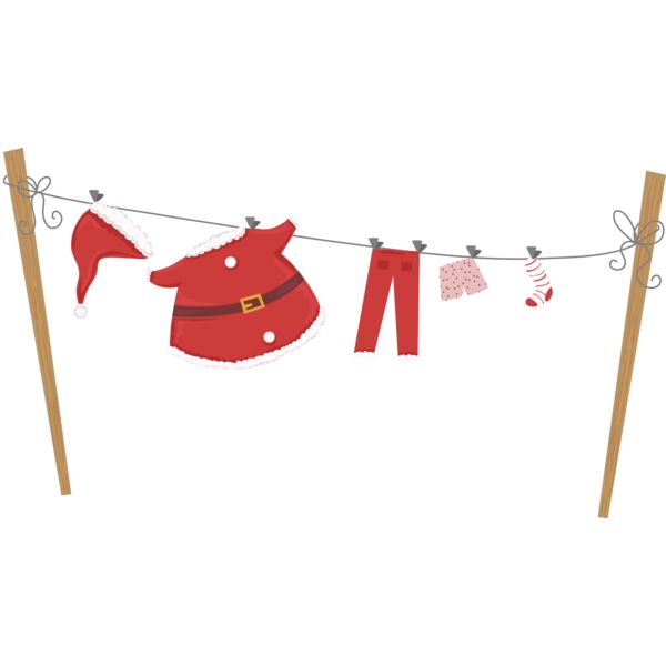 Santa's clothes on washing line Thumbnail