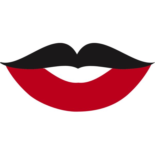 Black top lip smile Thumbnail