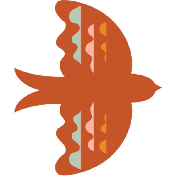 Ochre bird in flight Thumbnail