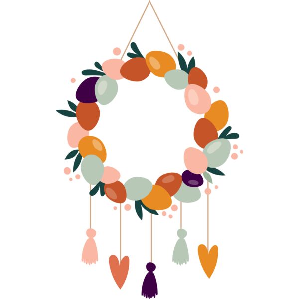 Easter hanging wreath Thumbnail