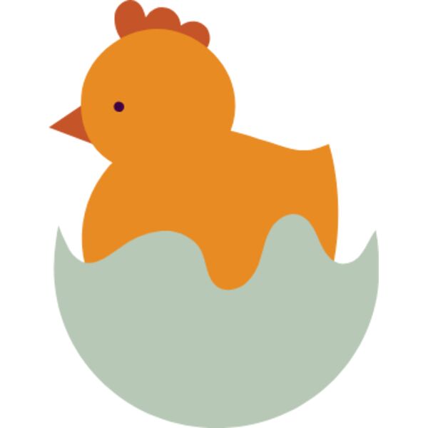 Easter chick in blue shell Thumbnail