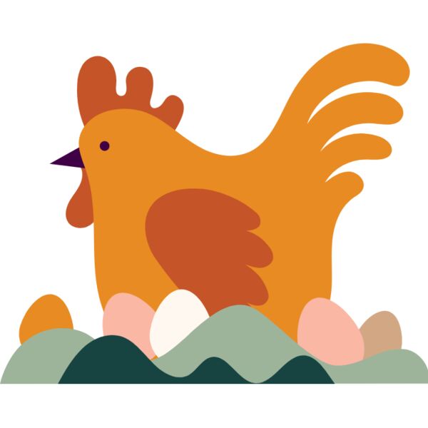 Chicken and Easter eggs Thumbnail