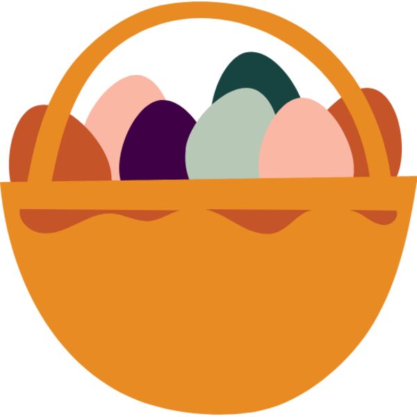 Basket of Easter eggs Thumbnail