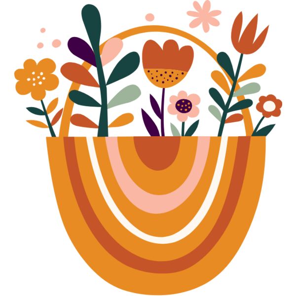 Rainbow bag with flowers Thumbnail