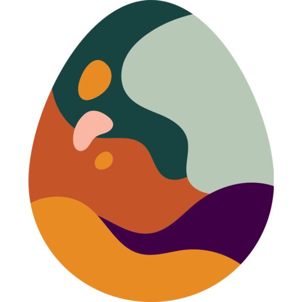 Multi-coloured Easter egg Thumbnail