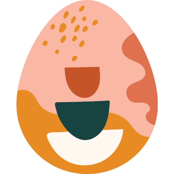 Pink patterned Easter egg Thumbnail