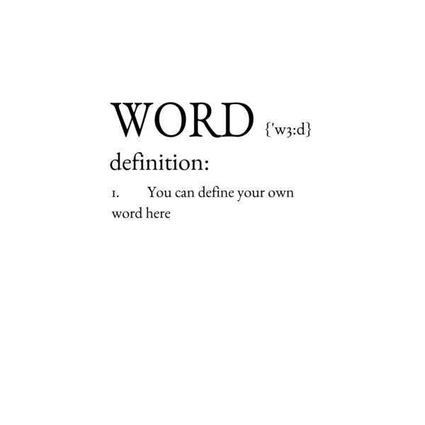 Word definition Thumbnail