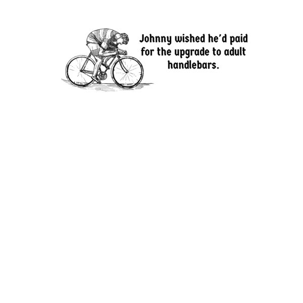 Johnny goes cycling (editable) Thumbnail