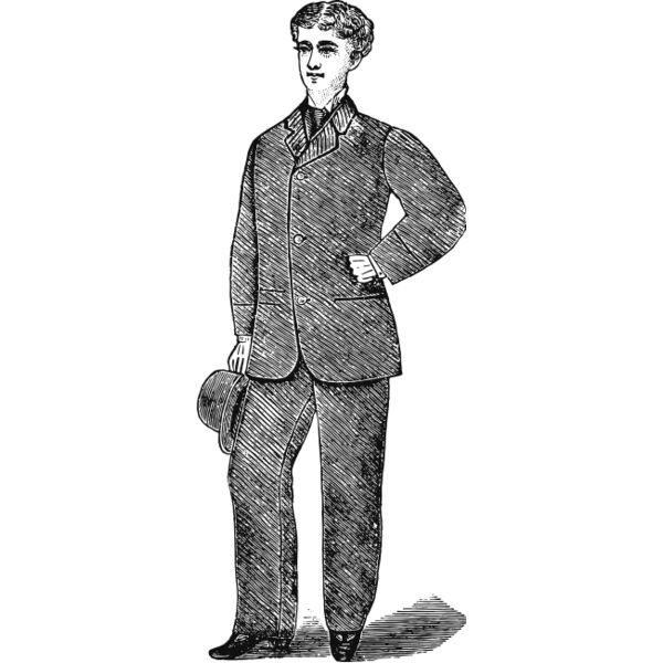 Victorian man vintage print 1 Thumbnail