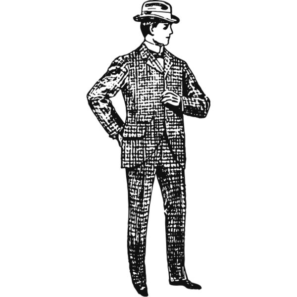 Victorian man vintage print 2 Thumbnail