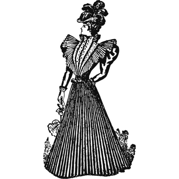 Victorian woman vintage print 5 Thumbnail