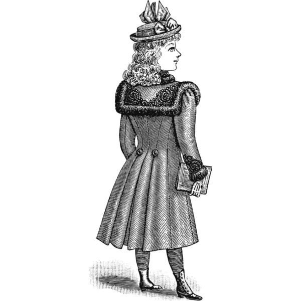 Victorian girl vintage print 3 Thumbnail