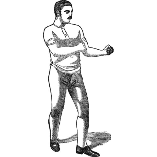 Man boxing vintage print Thumbnail