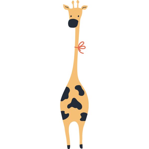 Giraffe with bow Thumbnail