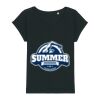 Women's Rounders slub rolled sleeve t-shirt Thumbnail