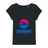 Women's Rounders slub rolled sleeve t-shirt Thumbnail