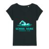 Women's Rounders slub rolled sleeve t-shirt Thumbnail